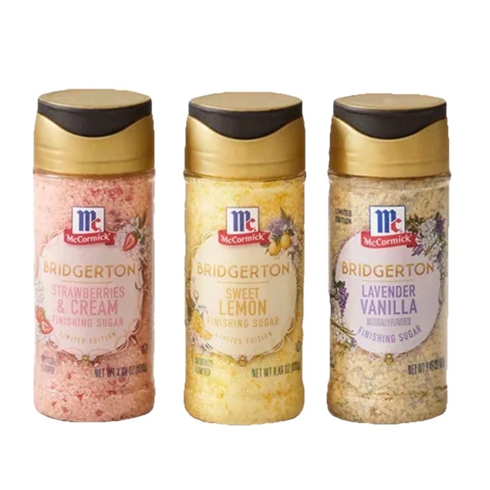 Bridgerton McCormick finishing sugar bundle of 3 new sealed